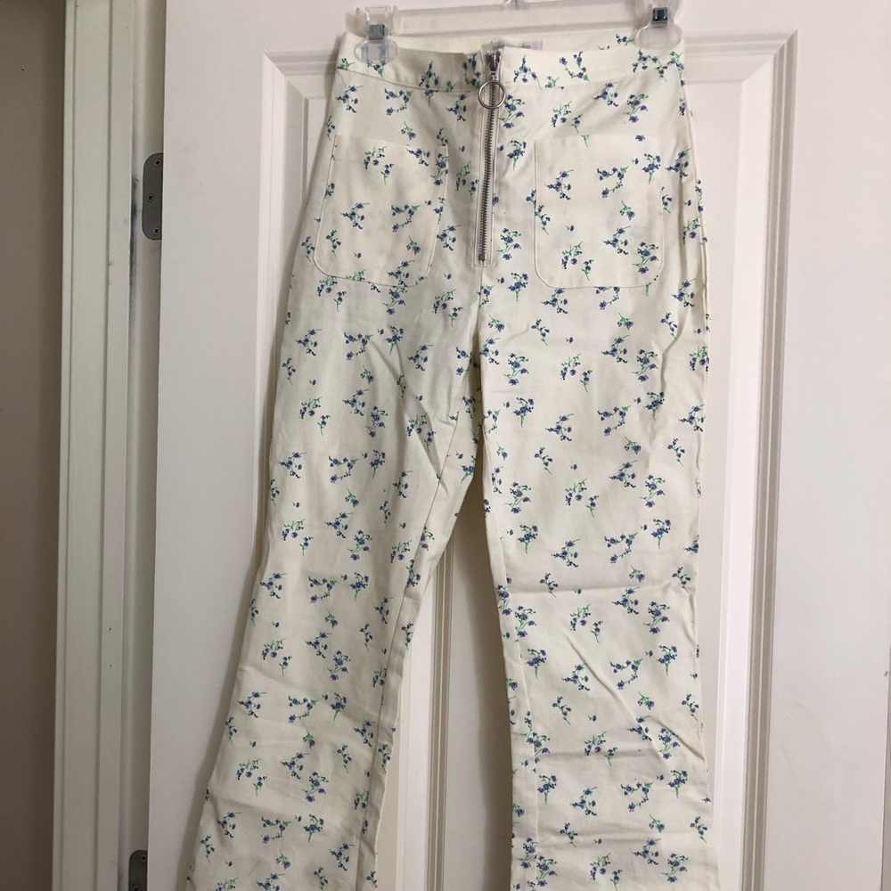 Urban Outfitters Floral Print Flare Pant